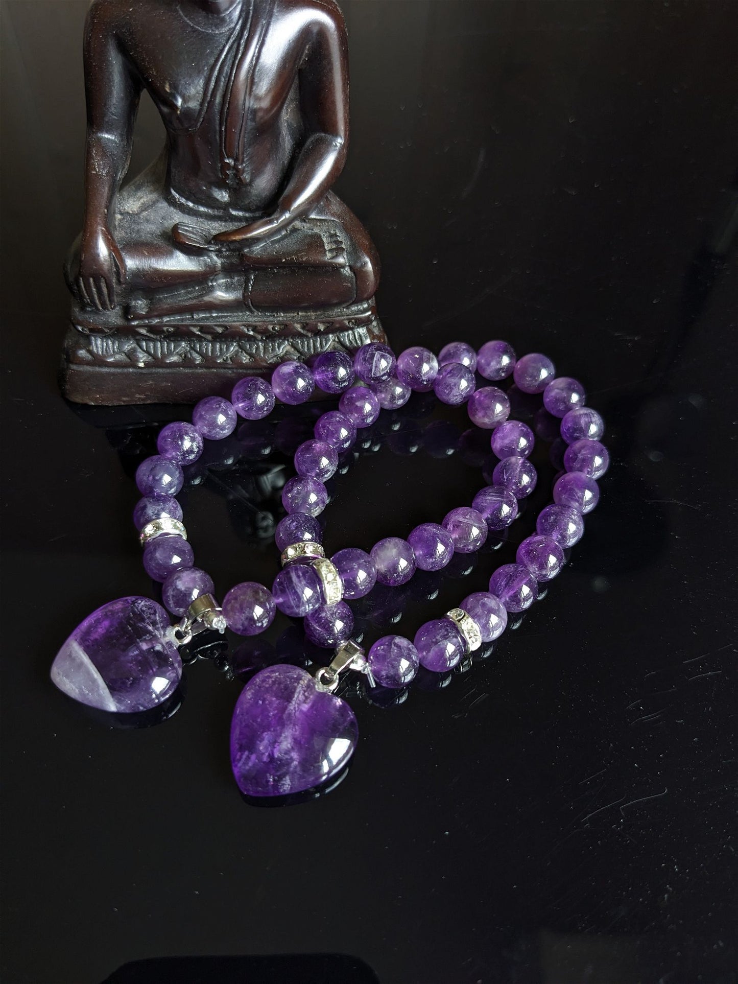 1 Bracelet améthyste poignet moyen et fin - Aurore Lune