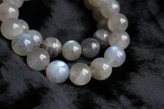 1 Bracelet élastiqué en labradorite 9 mm - Aurore Lune
