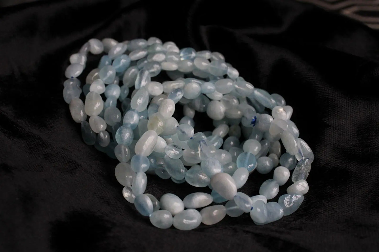 1 Bracelet en aigue marine 16 cm - Aurore Lune