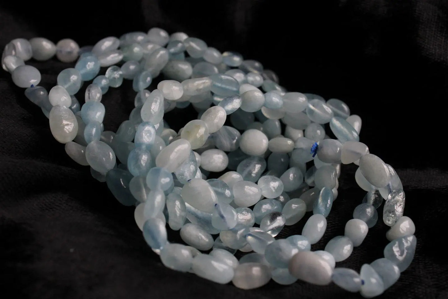 1 Bracelet en aigue marine 16 cm - Aurore Lune