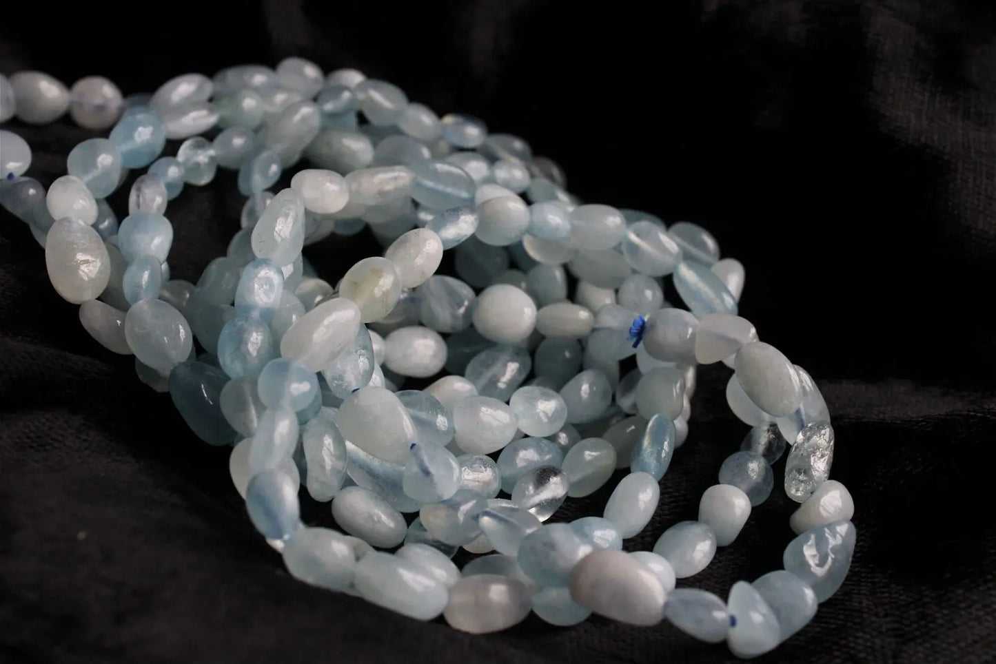 1 Bracelet en aigue marine 16 cm - Aurore Lune