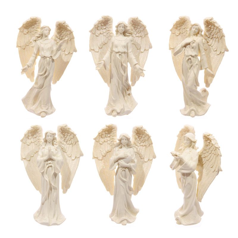 1 Figurine d'Ange Crème 17cm - Aurore Lune