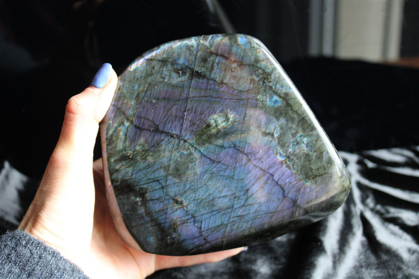 1 Labradorite à poser REFLETS RARES - Aurore Lune