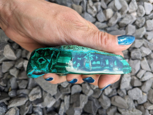 1 Malachite chrysocolle à poser - Aurore Lune