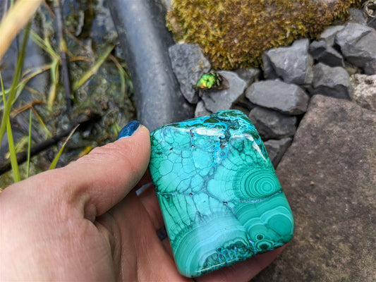 1 Malachite chrysocolle à poser - Aurore Lune