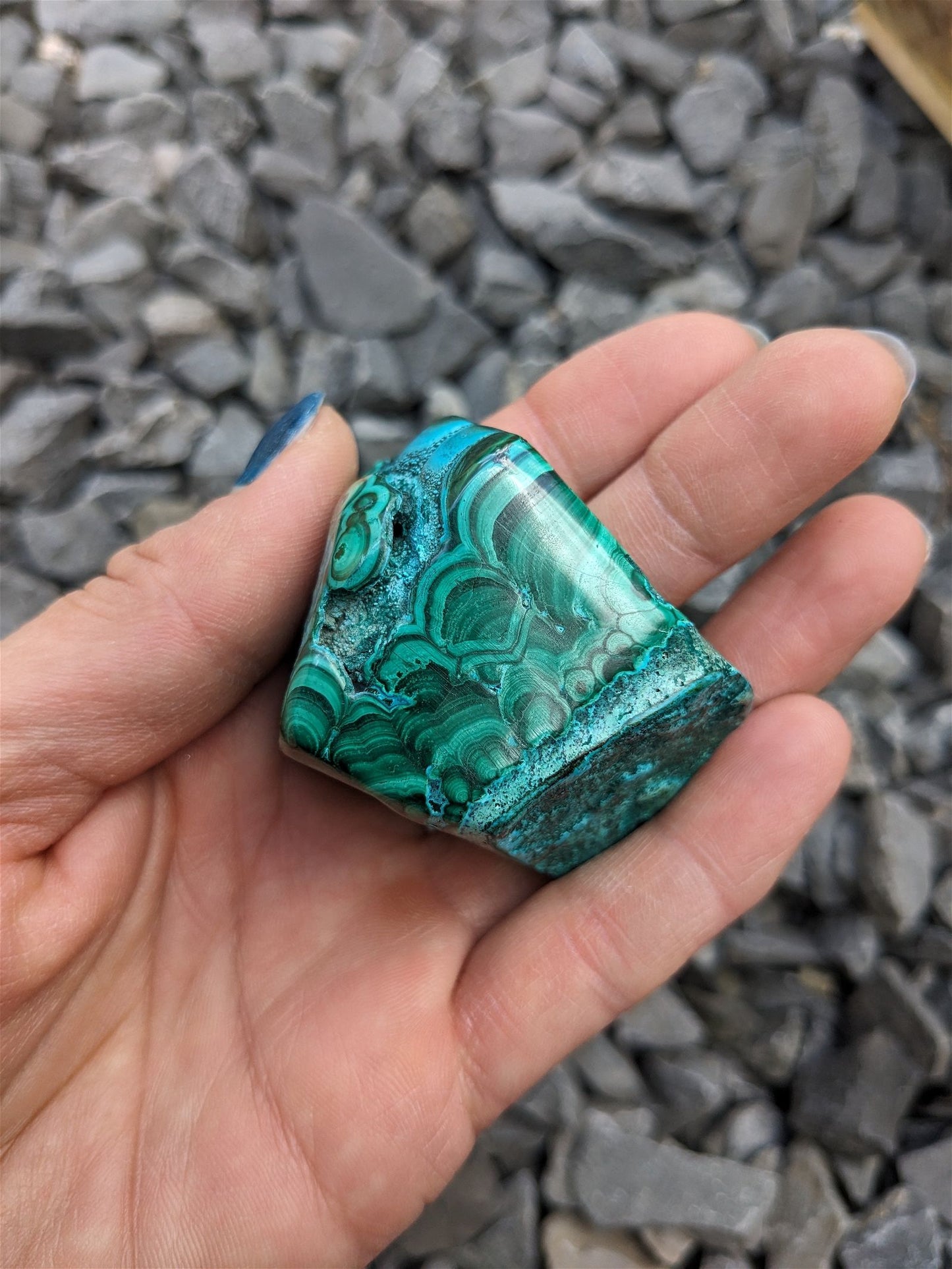 1 Malachite chrysocolle à poser - Aurore Lune