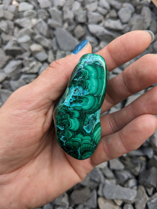 1 Malachite chrysocolle à poser - Aurore Lune