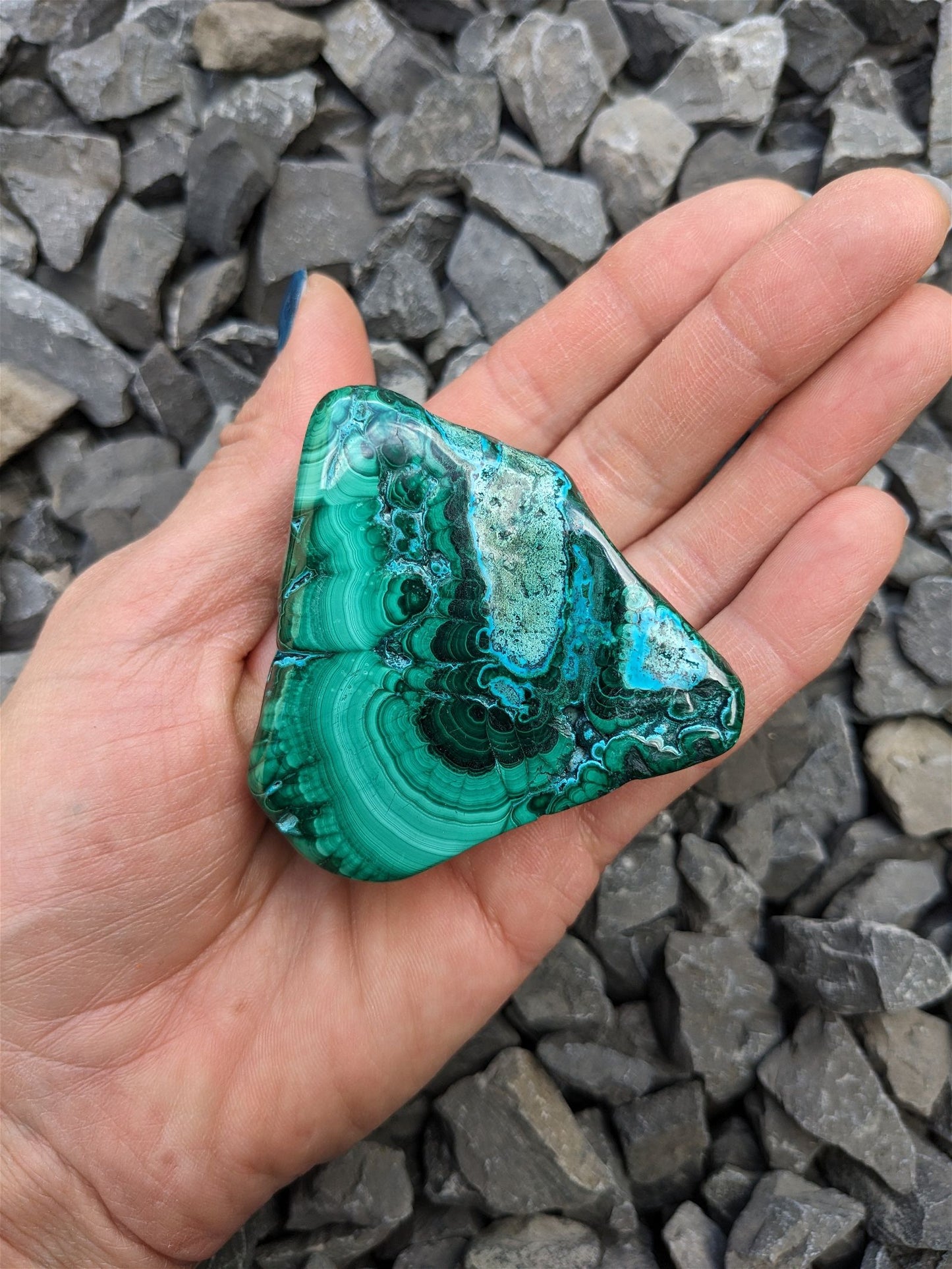 1 Malachite chrysocolle à poser - Aurore Lune