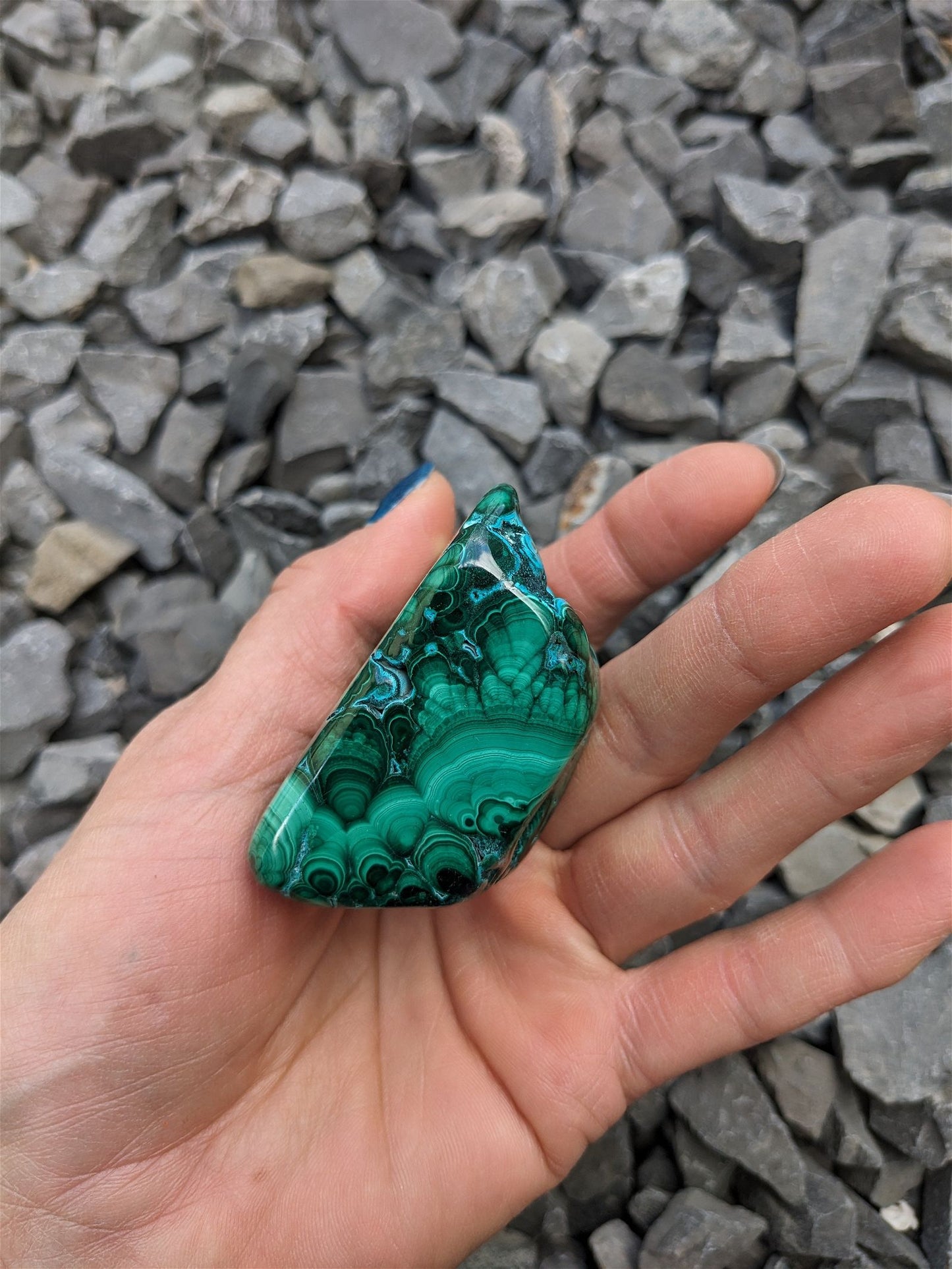 1 Malachite chrysocolle à poser - Aurore Lune