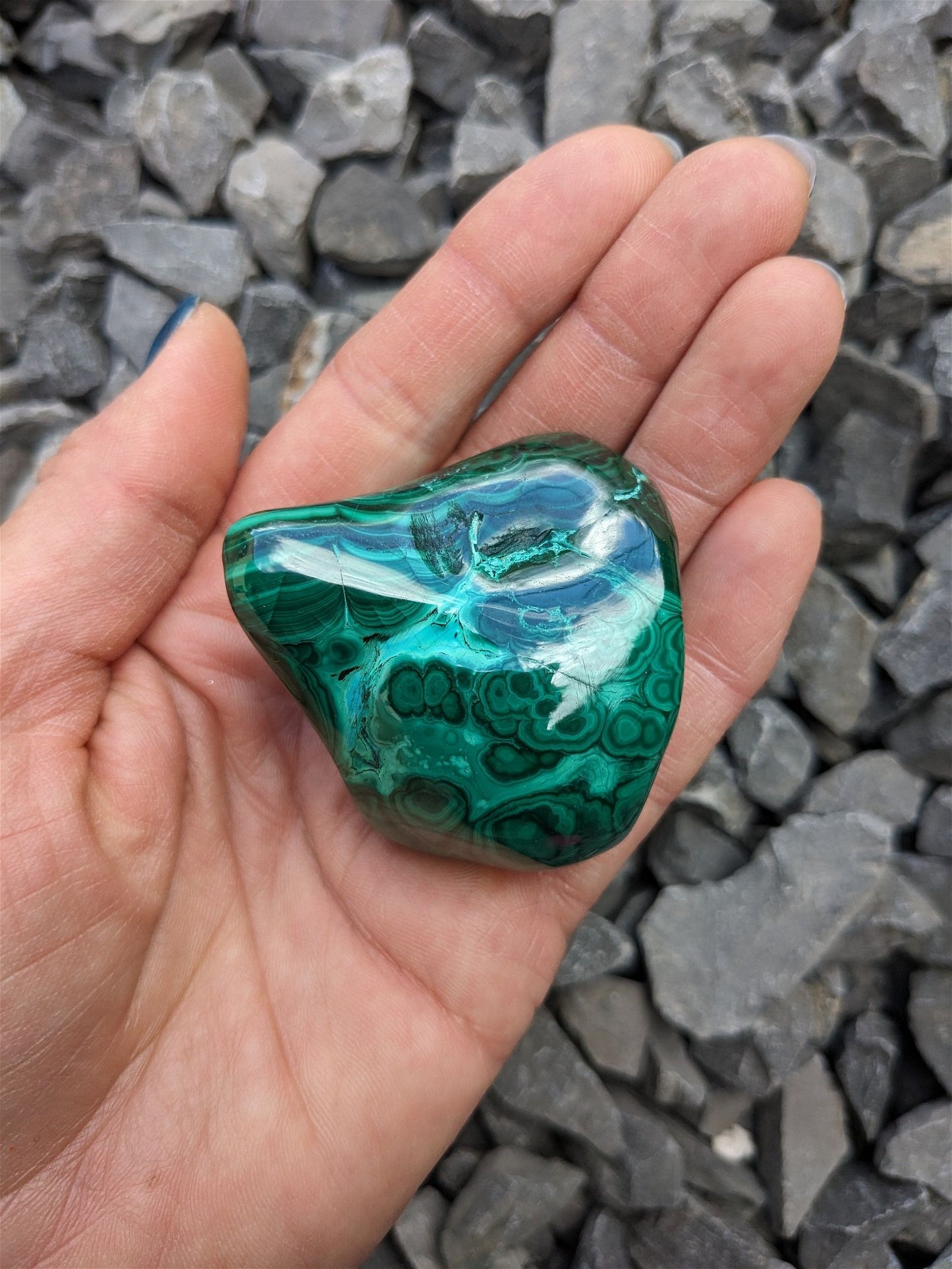 1 Malachite chrysocolle à poser - Aurore Lune