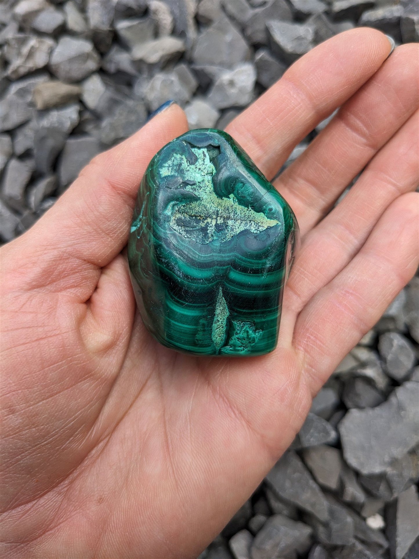 1 Malachite chrysocolle à poser - Aurore Lune