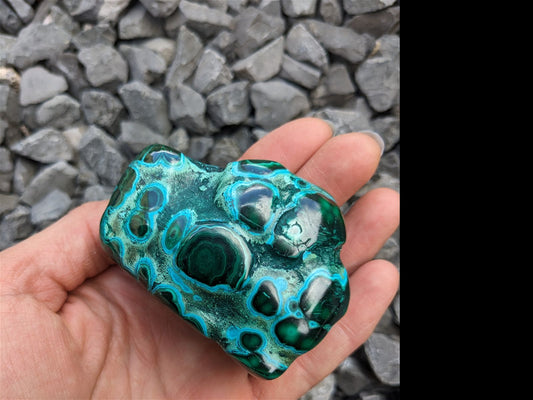1 Malachite chrysocolle à poser - Aurore Lune