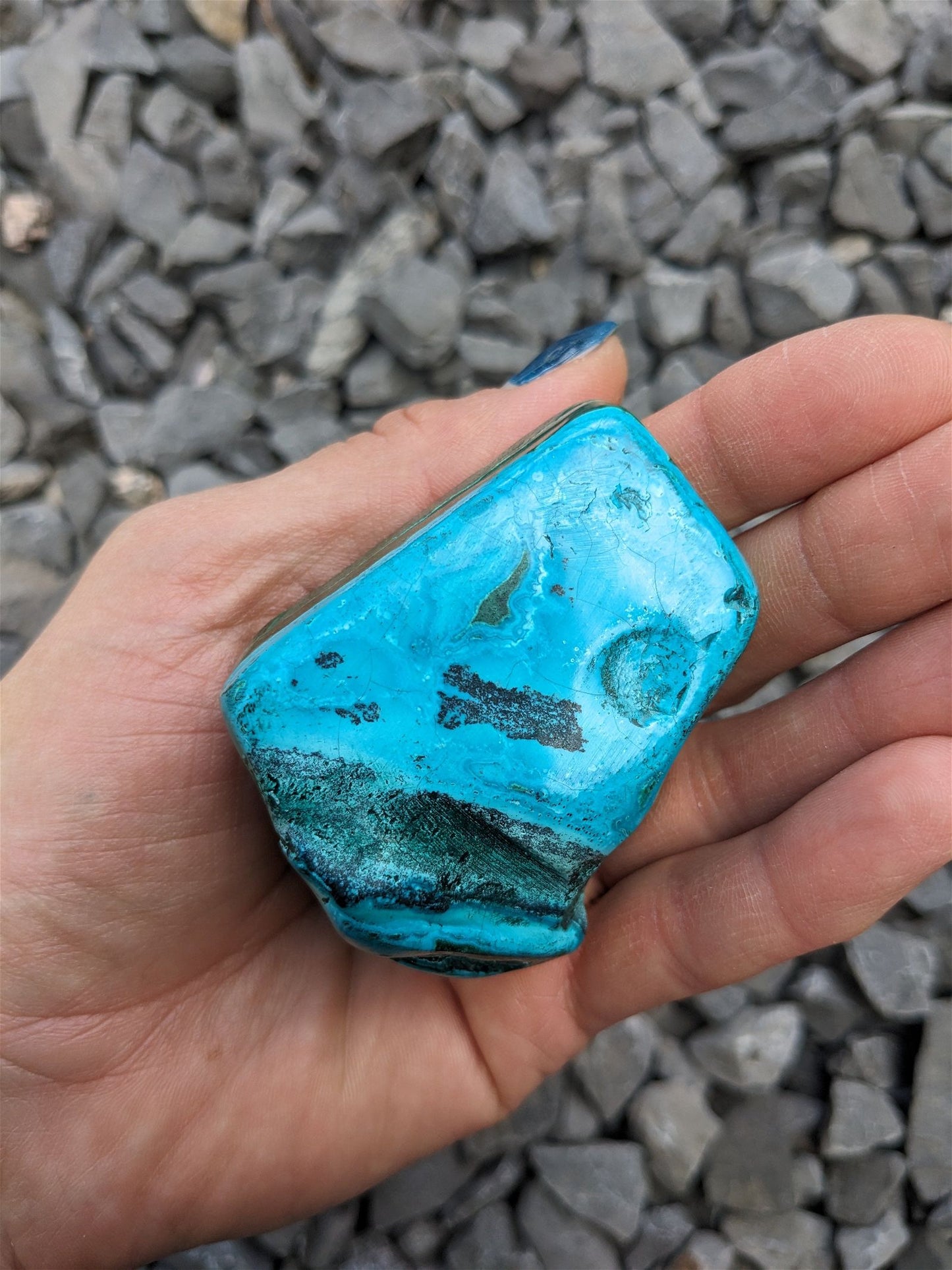 1 Malachite chrysocolle à poser - Aurore Lune