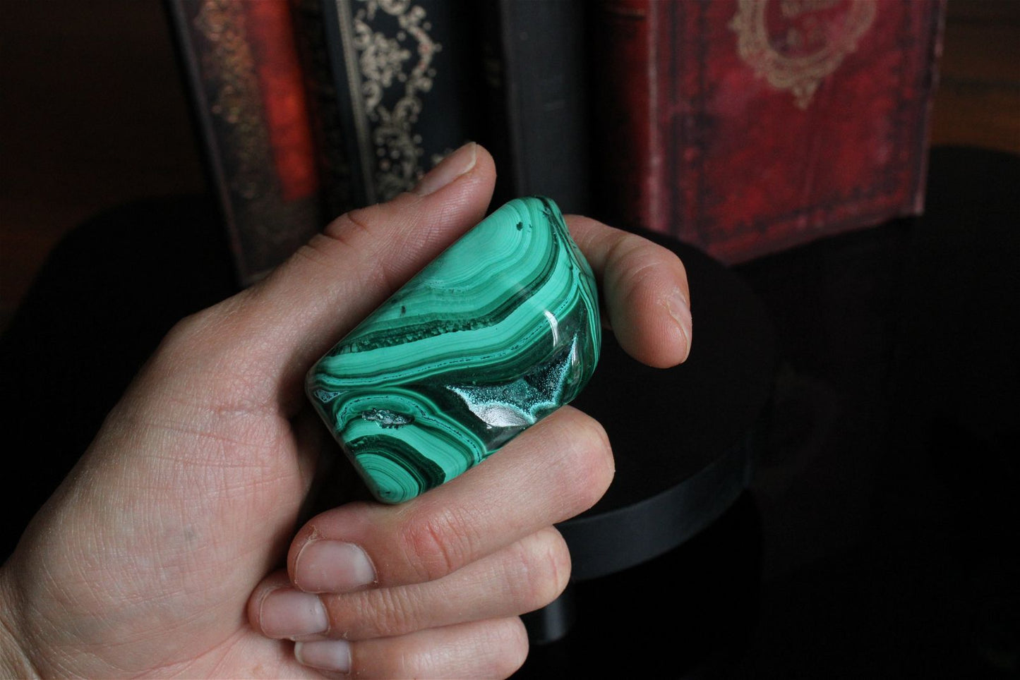 1 Malachite chrysocolle à poser 5.5 cm - Aurore Lune