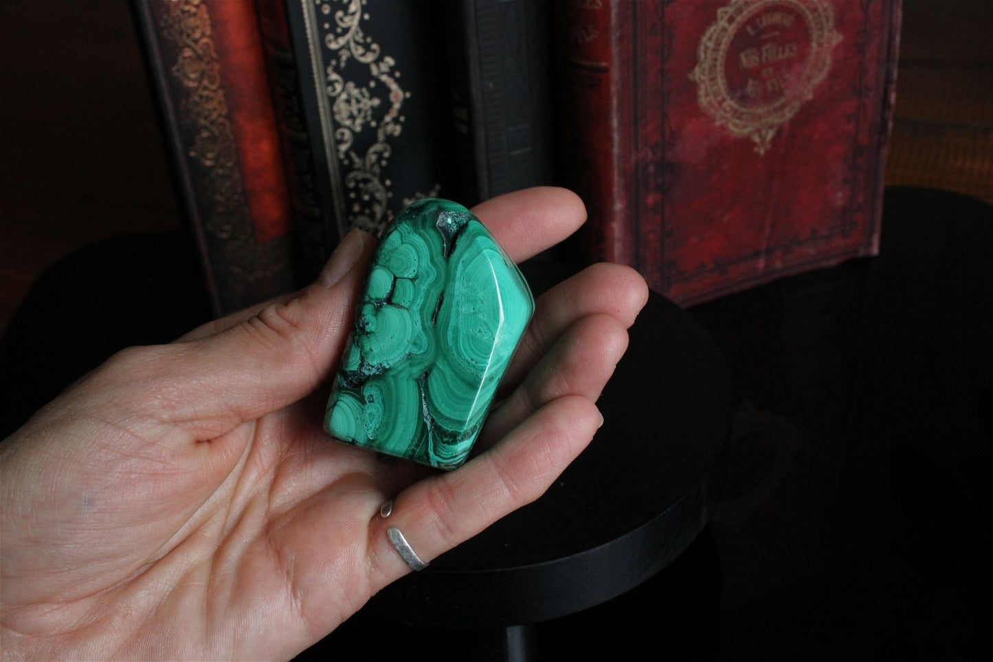 1 Malachite chrysocolle à poser 5.5 cm - Aurore Lune