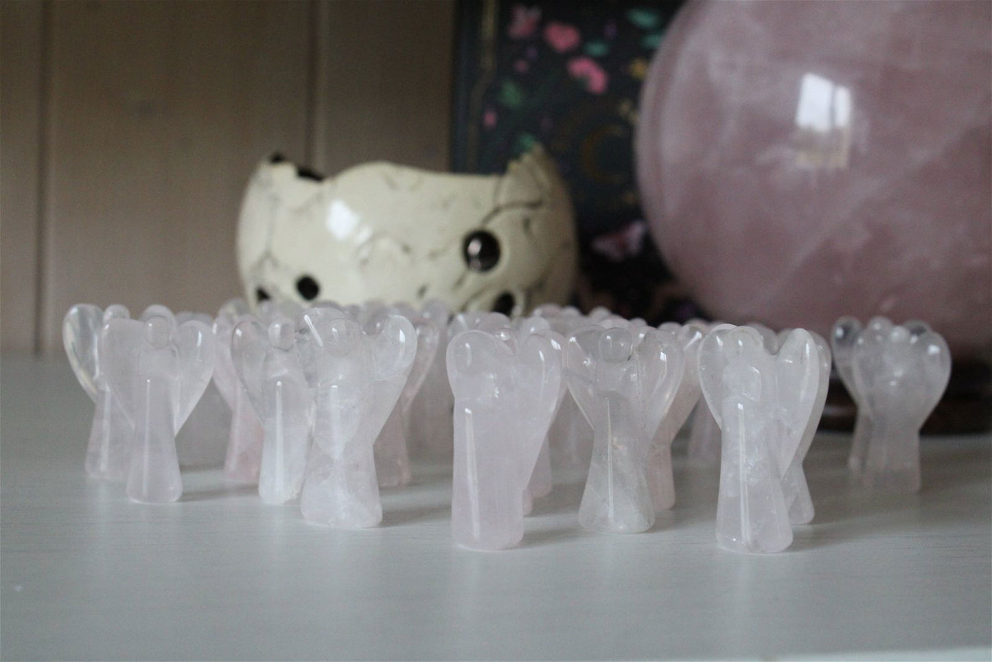 1 Petit ange en quartz rose 3-4 cm - Aurore Lune