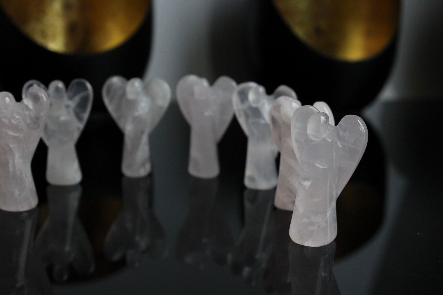 1 Petit ange en quartz rose 3-4 cm - Aurore Lune