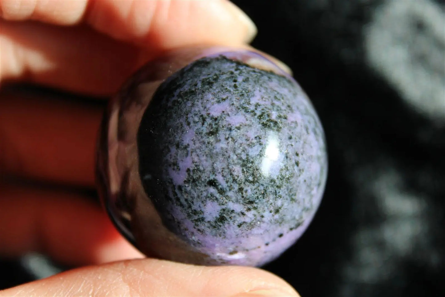 1 Sphère de charoïte russe 3.6 cm - Aurore Lune