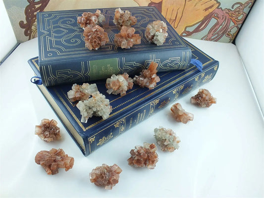 1 aragonite bicolore ou unie - Aurore Lune