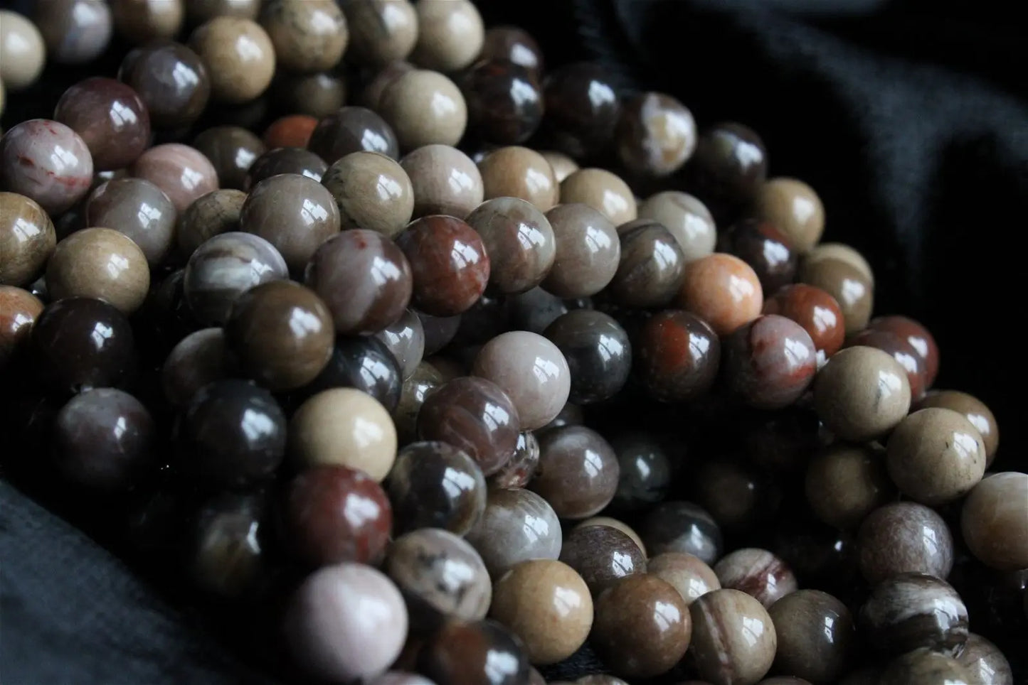 1 bracelet élastique en jaspe - Aurore Lune
