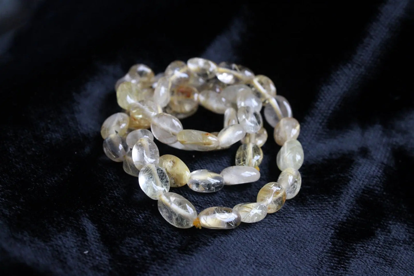 1 bracelet quartz à rutilé - Aurore Lune