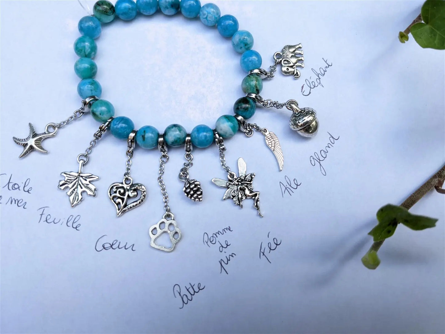 1 charm pour bracelet - Aurore Lune