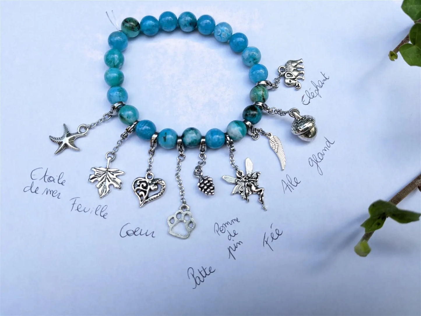 1 charm pour bracelet - Aurore Lune