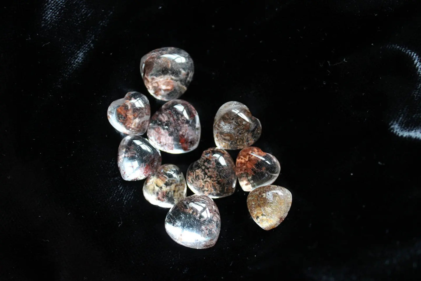 1 coeur de quartz lodolite - Aurore Lune
