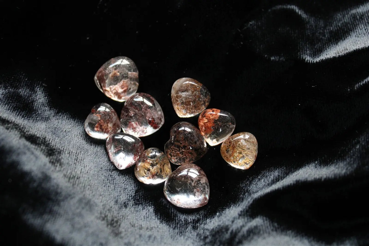 1 coeur de quartz lodolite - Aurore Lune