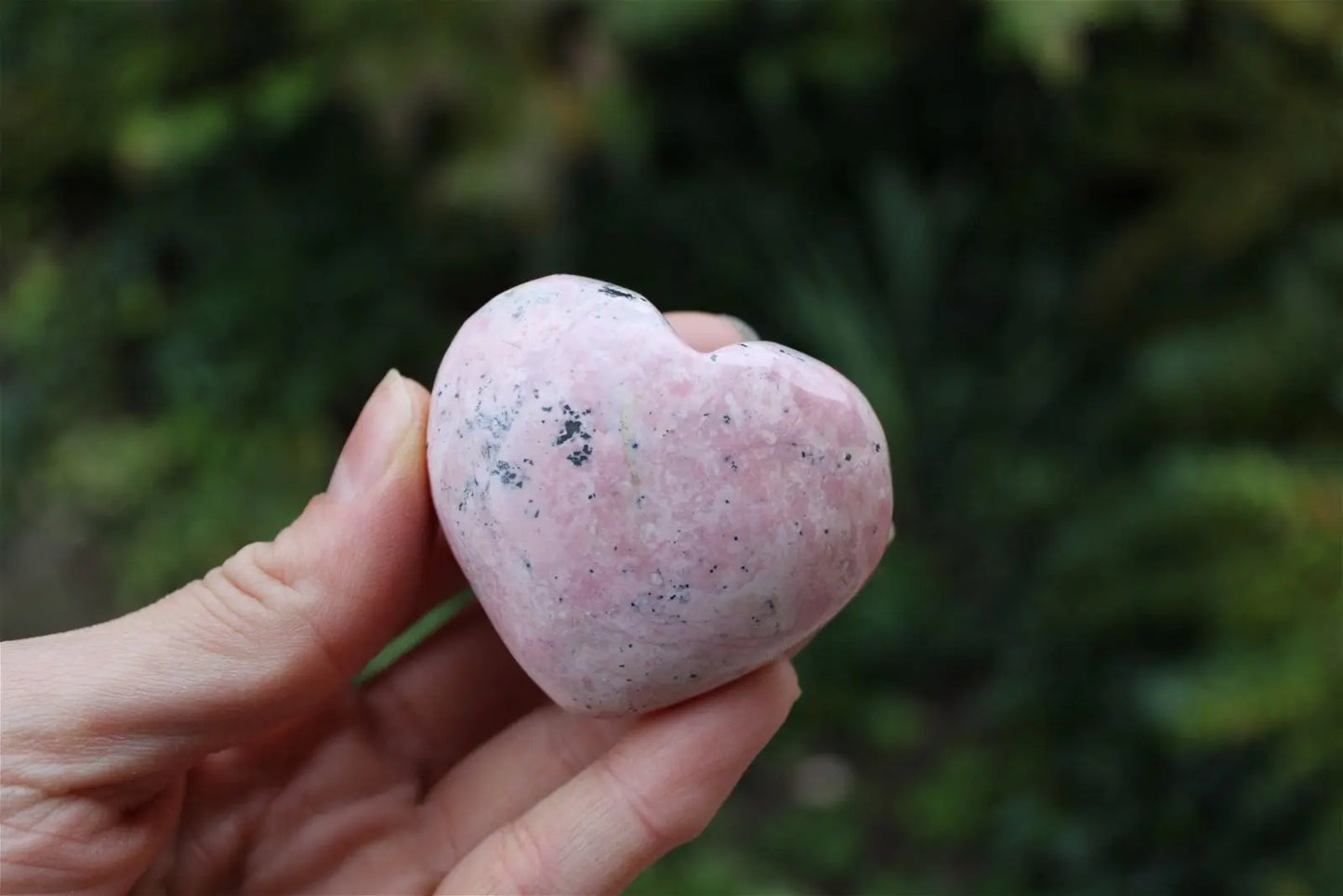 1 coeur rhodochrosite du Pérou photos contractuelles - Aurore Lune