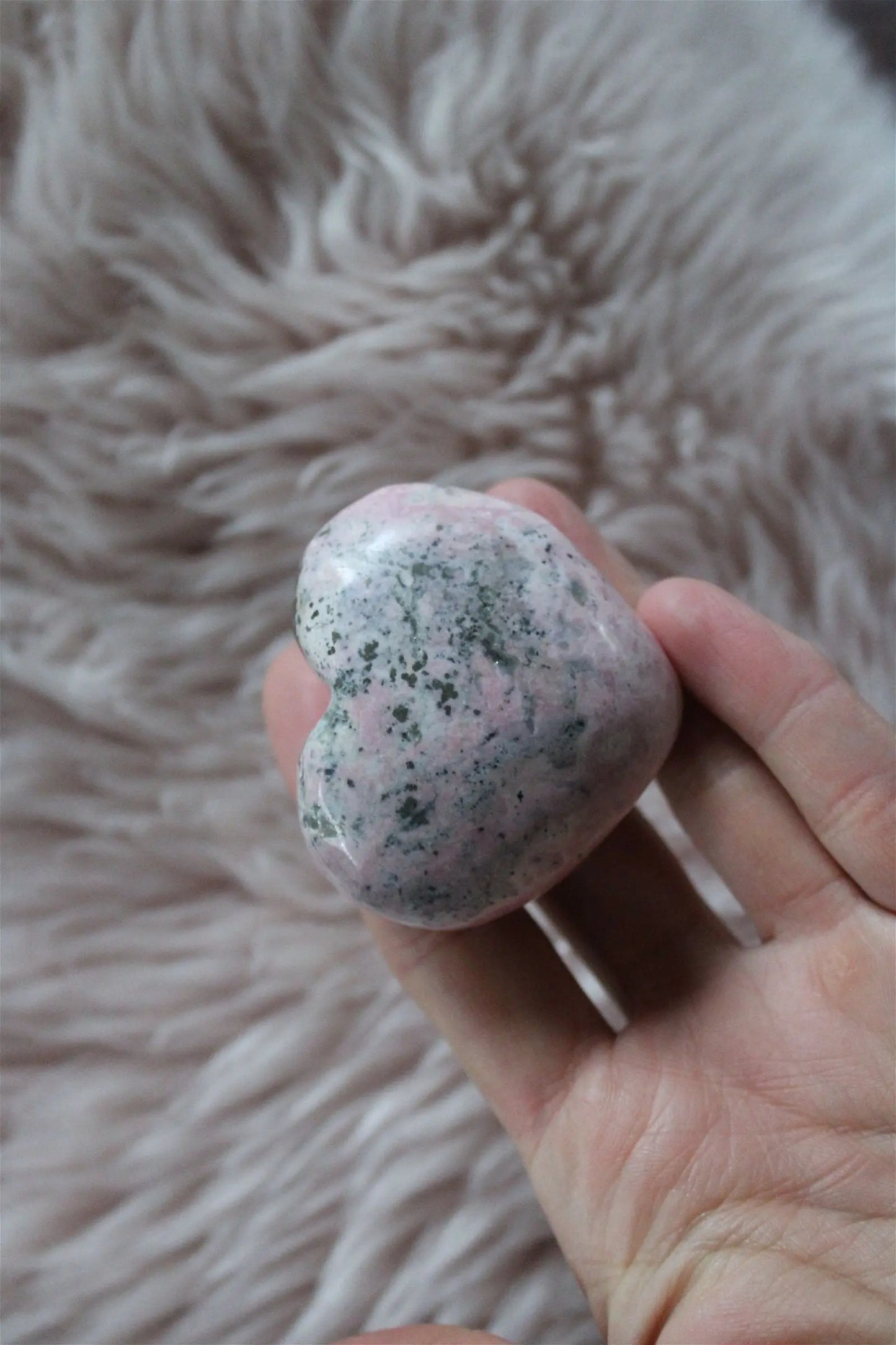 1 coeur rhodochrosite du Pérou photos contractuelles - Aurore Lune