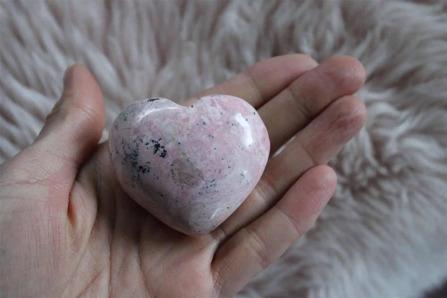 1 coeur rhodochrosite du Pérou photos contractuelles - Aurore Lune