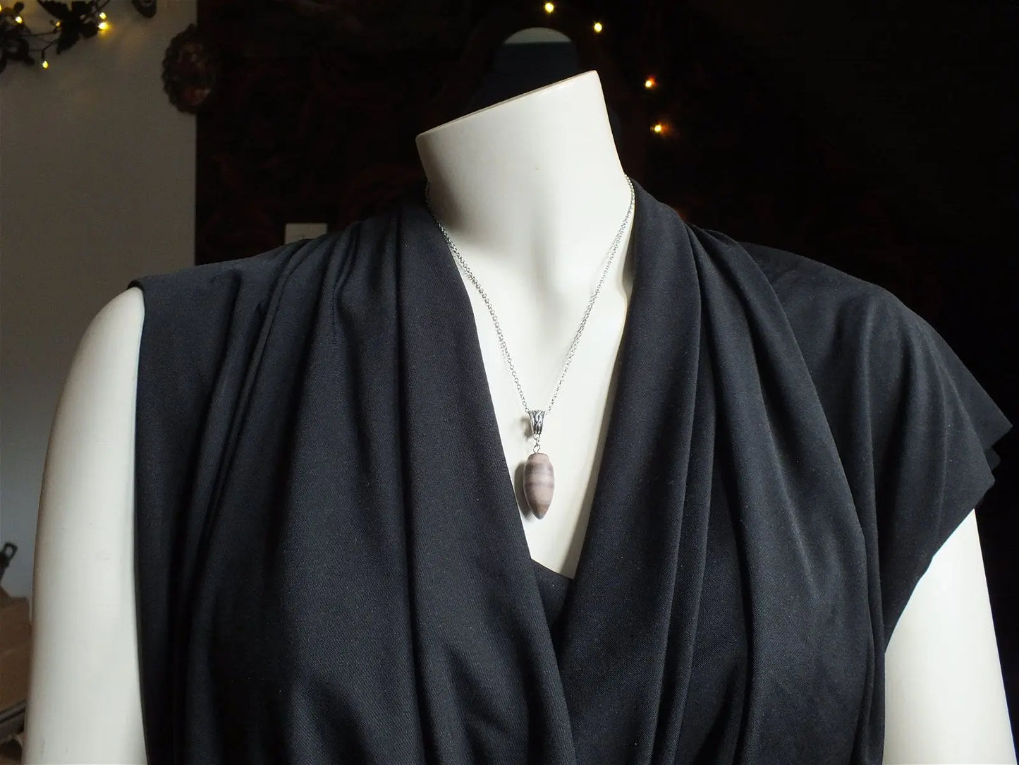 1 collier en shiva lingam - Aurore Lune