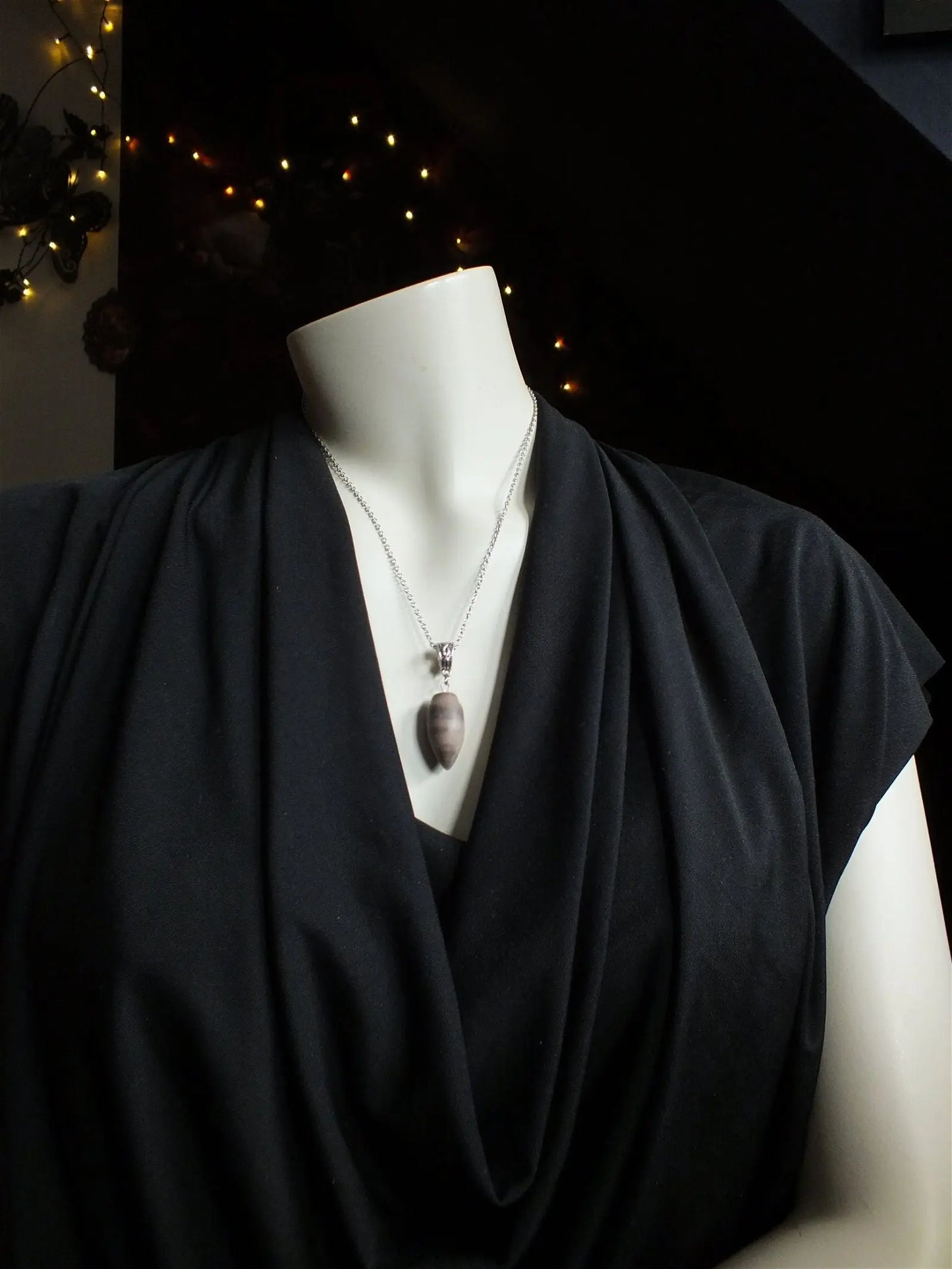 1 collier en shiva lingam - Aurore Lune