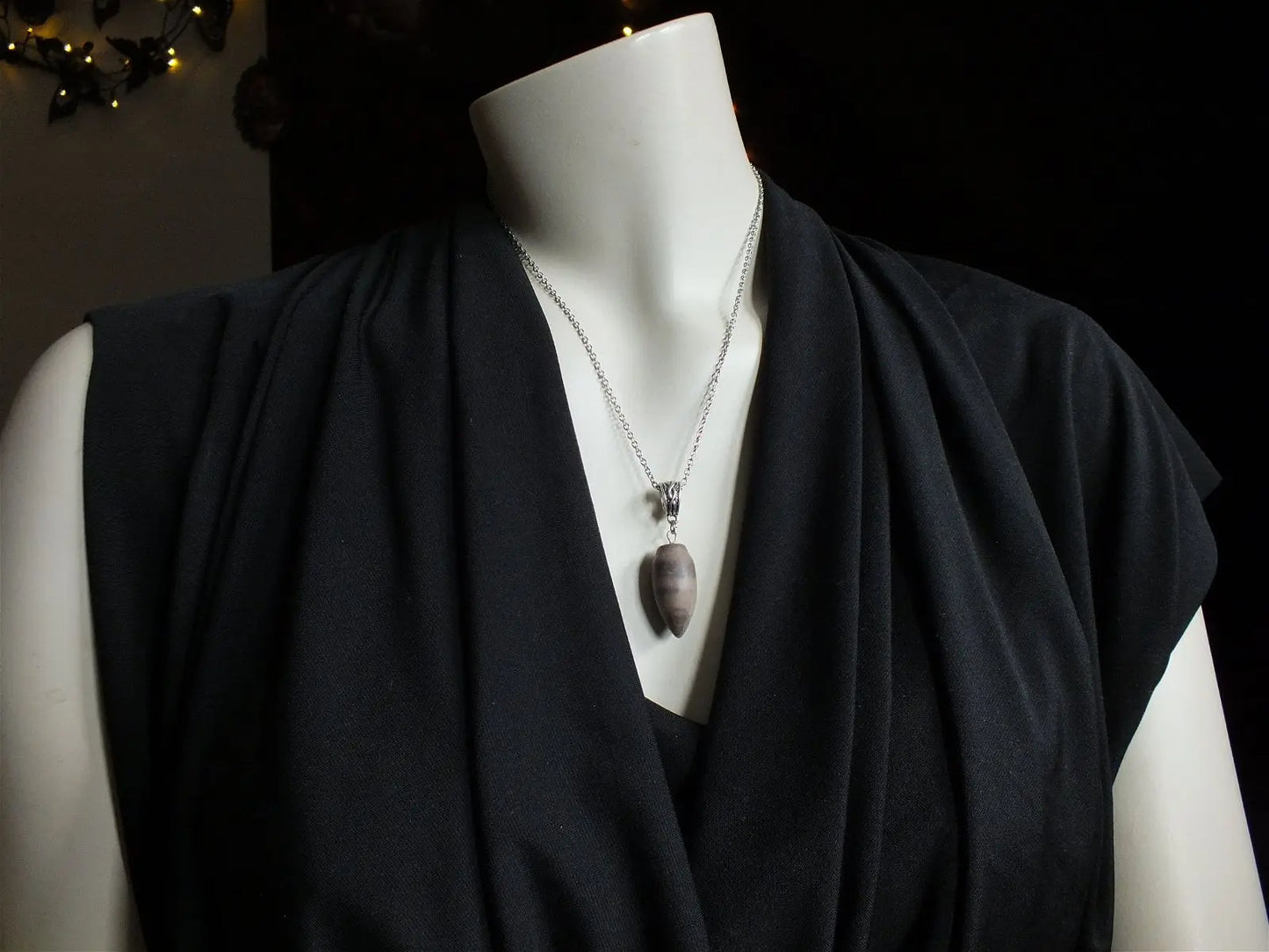 1 collier en shiva lingam - Aurore Lune