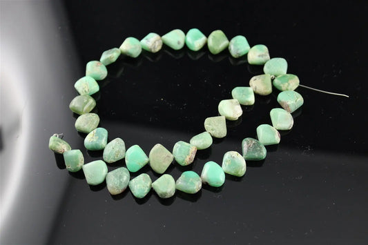 1 fil de perles en chrysoprase photo contractuelle - Aurore Lune