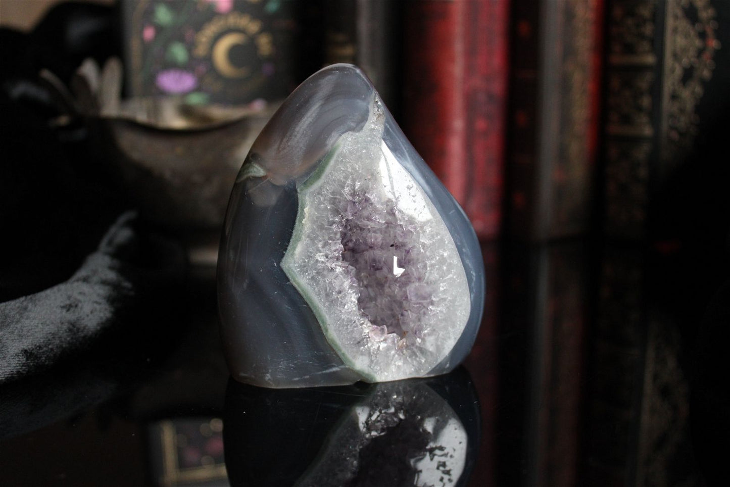 1 flamme agate améthysée - photo contractuelle - Aurore Lune