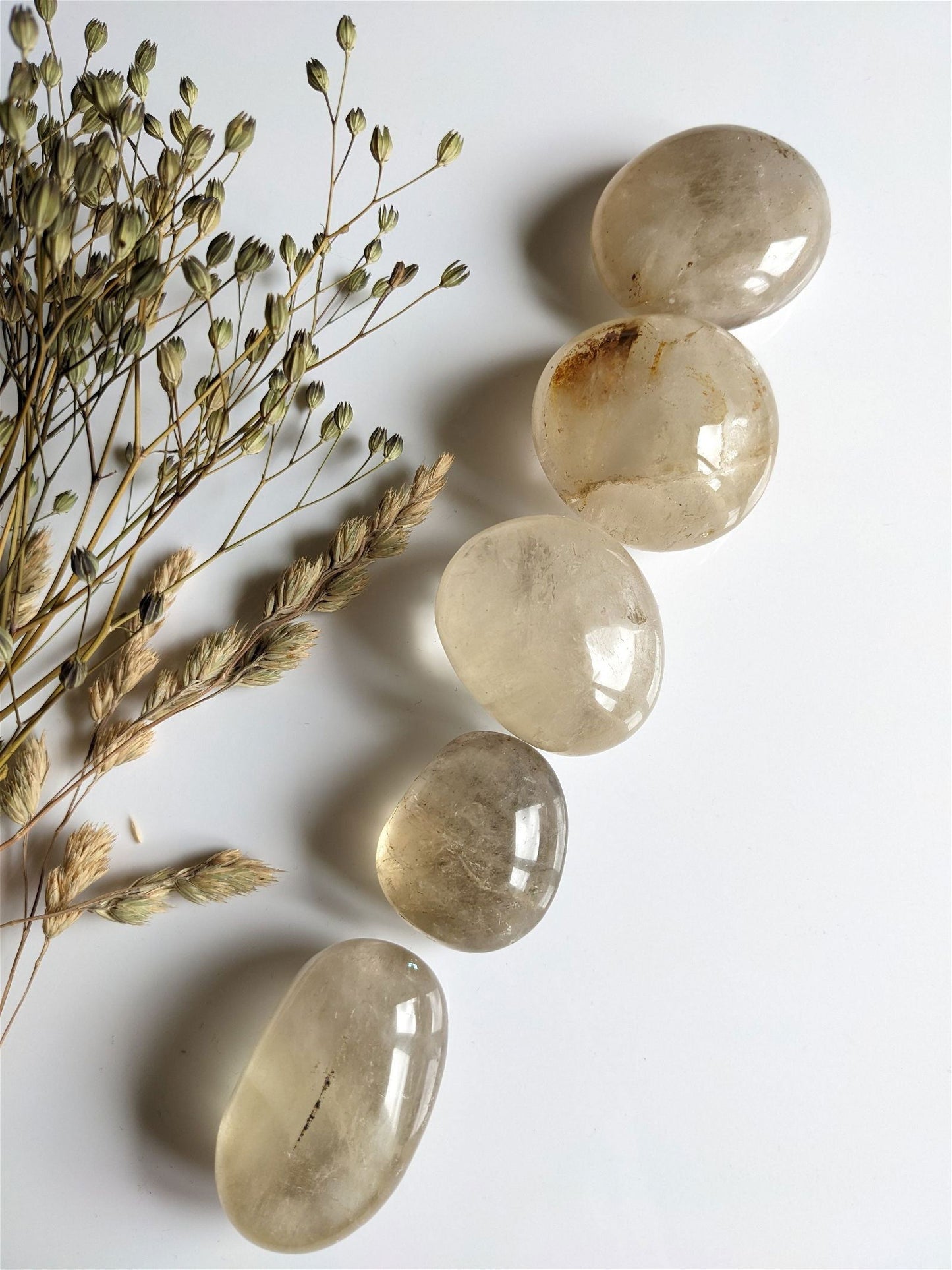 1 galet de citrine - Aurore Lune