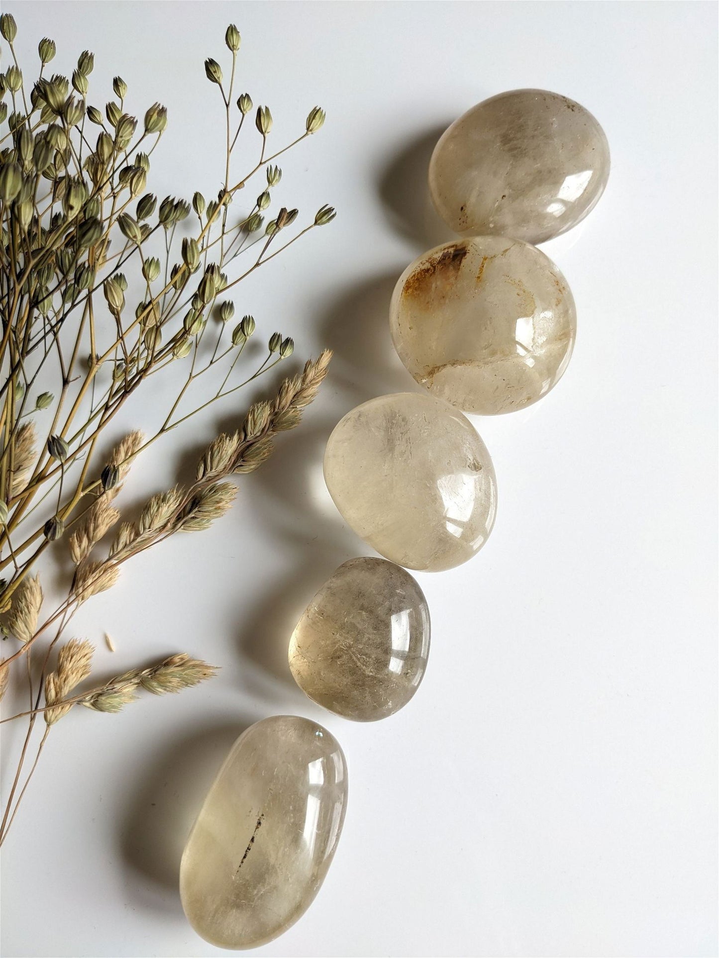 1 galet de citrine - Aurore Lune