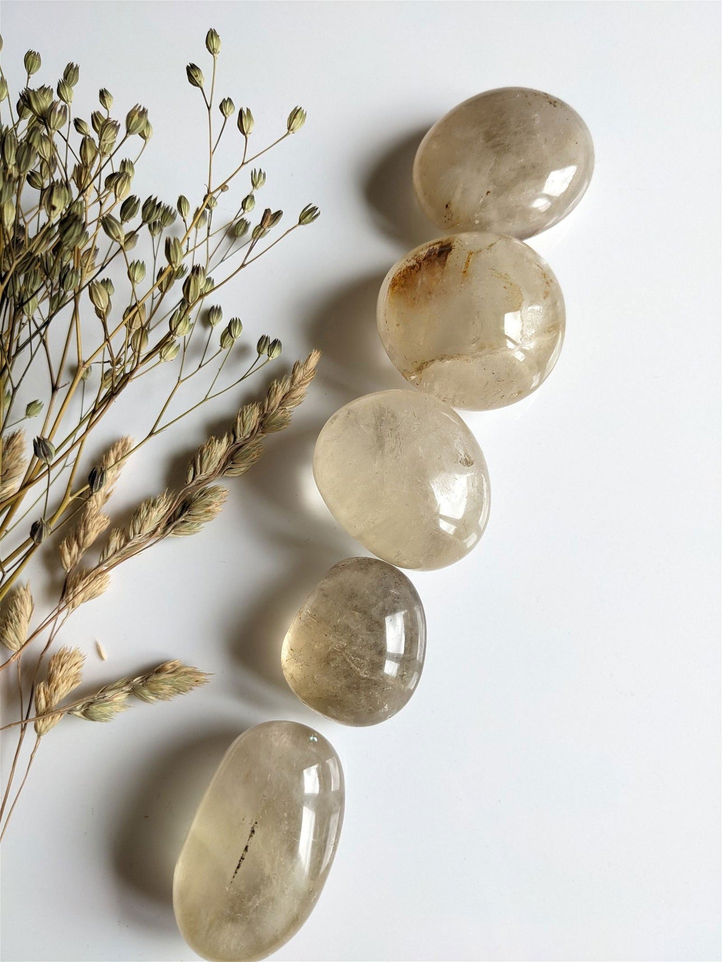 1 galet de citrine - Aurore Lune