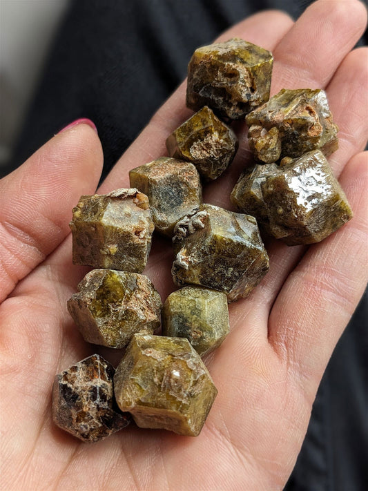 1 grenat grossulaire vert - Aurore Lune