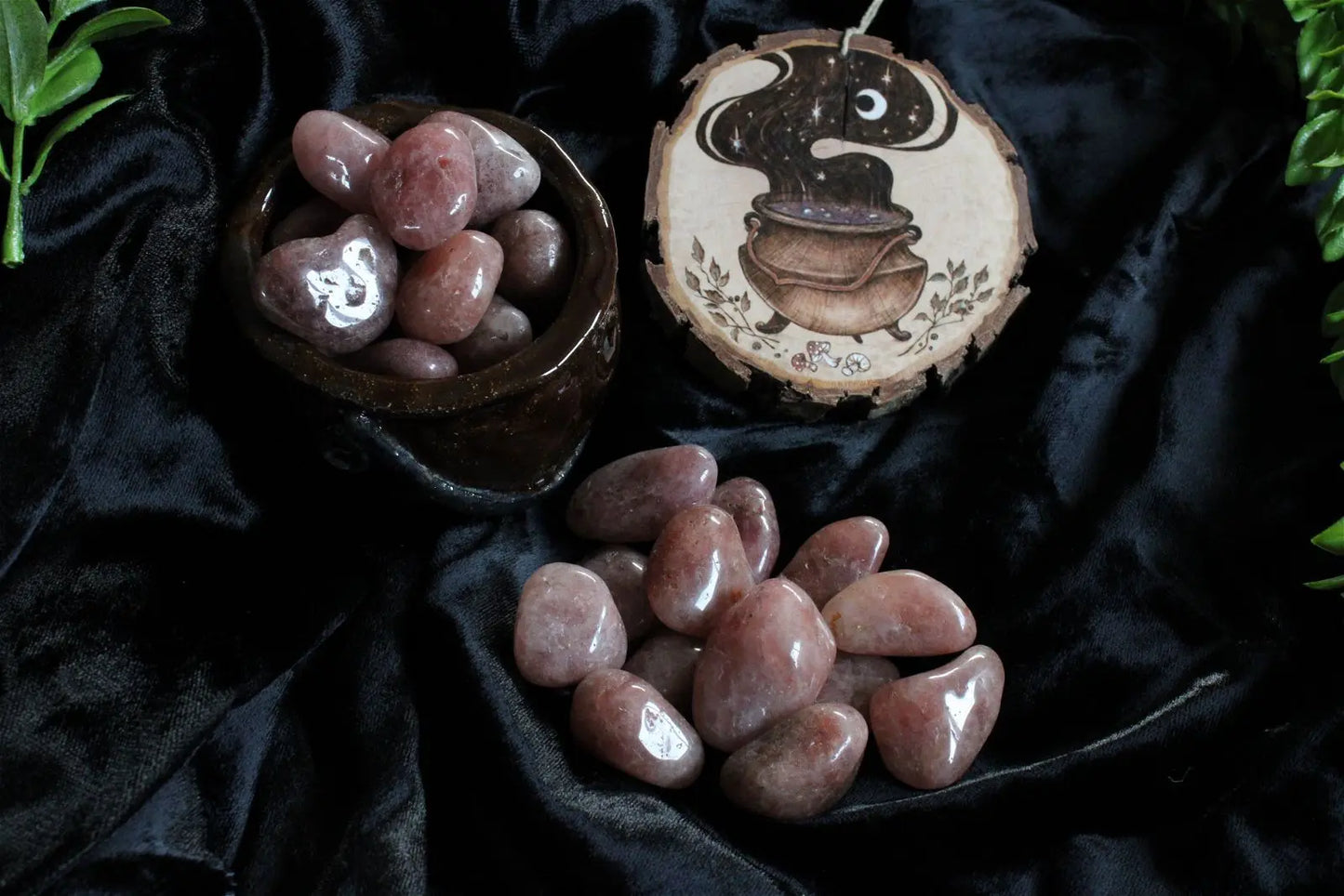1 grosse pierre roulée en aventurine rouge - Aurore Lune