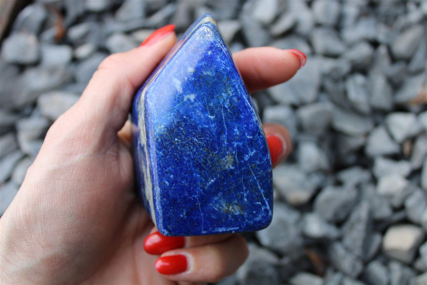 1 lapis lazuli à poser - Aurore Lune