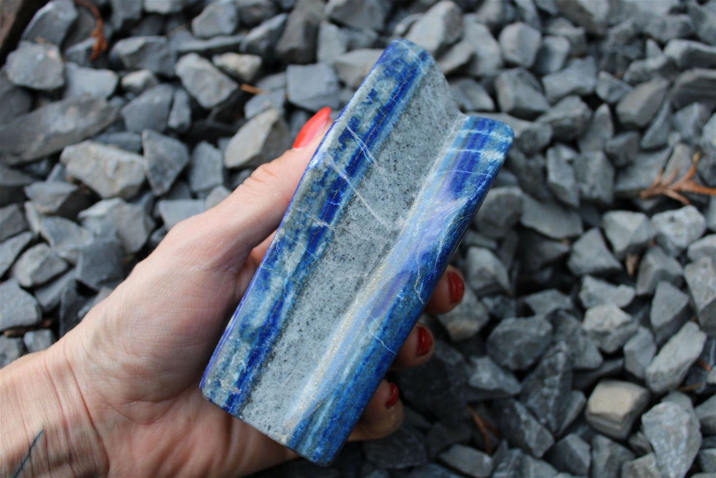 1 lapis lazuli à poser - Aurore Lune