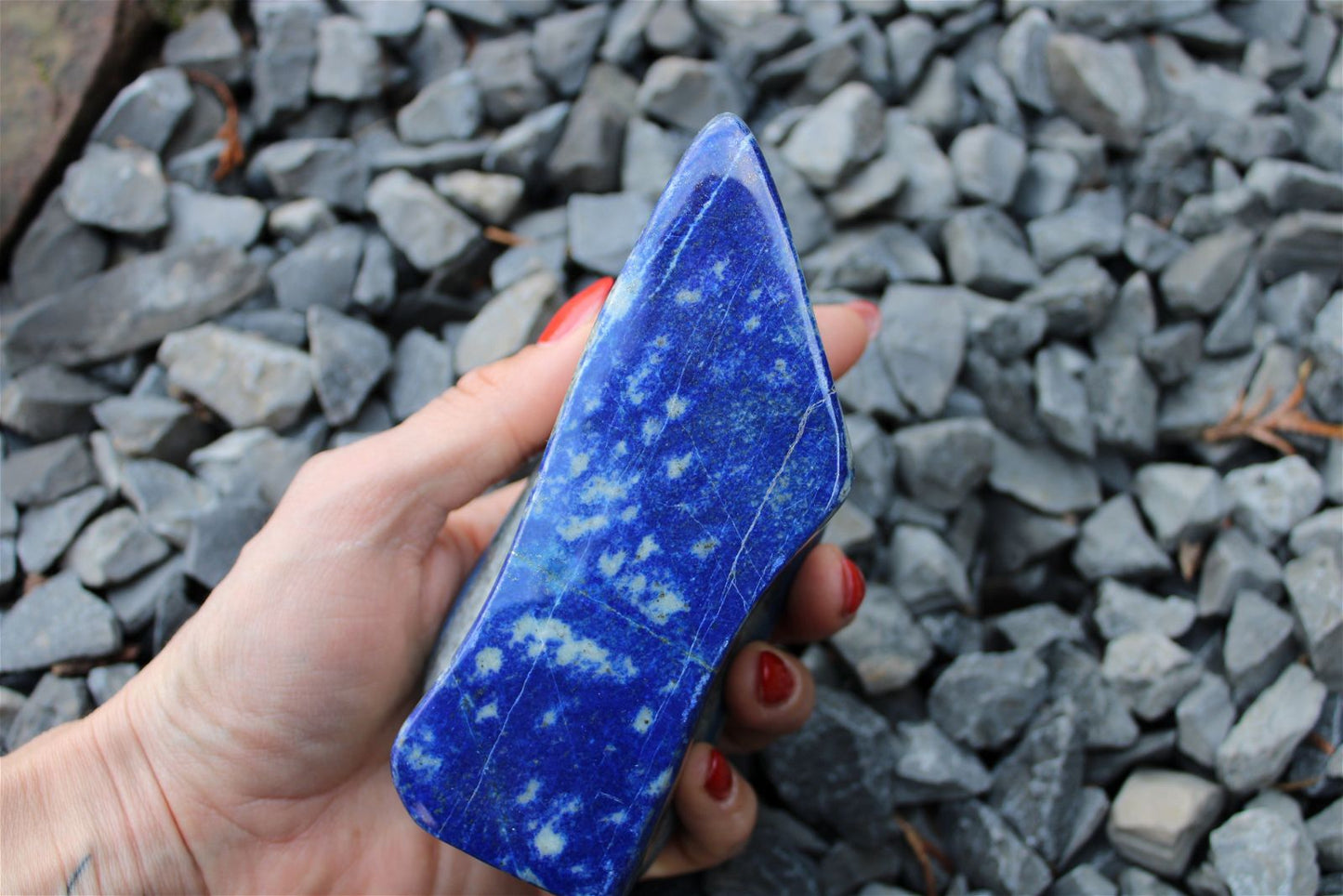 1 lapis lazuli à poser - Aurore Lune