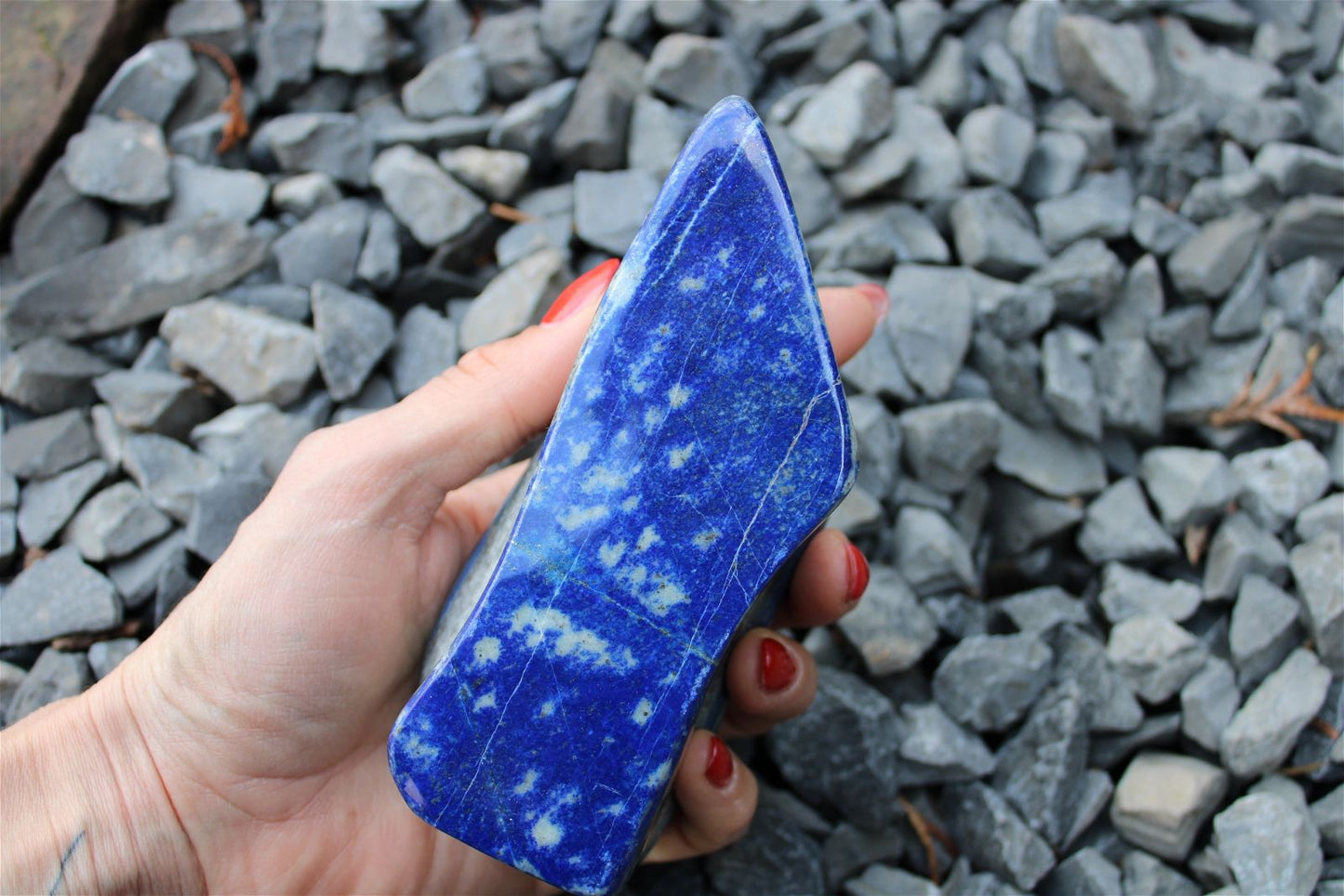 1 lapis lazuli à poser - Aurore Lune