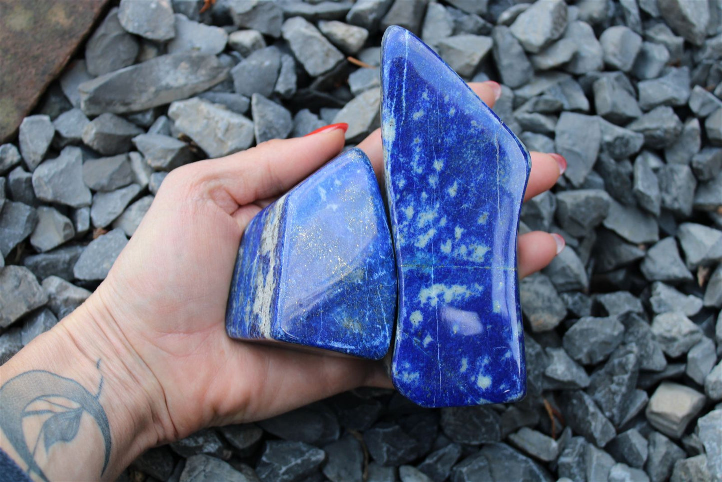 1 lapis lazuli à poser - Aurore Lune