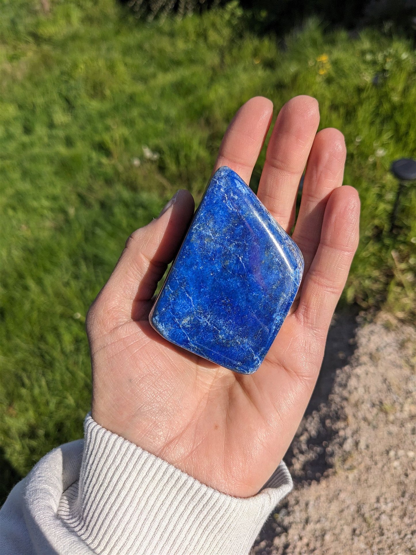 1 lapis lazuli à poser - Aurore Lune