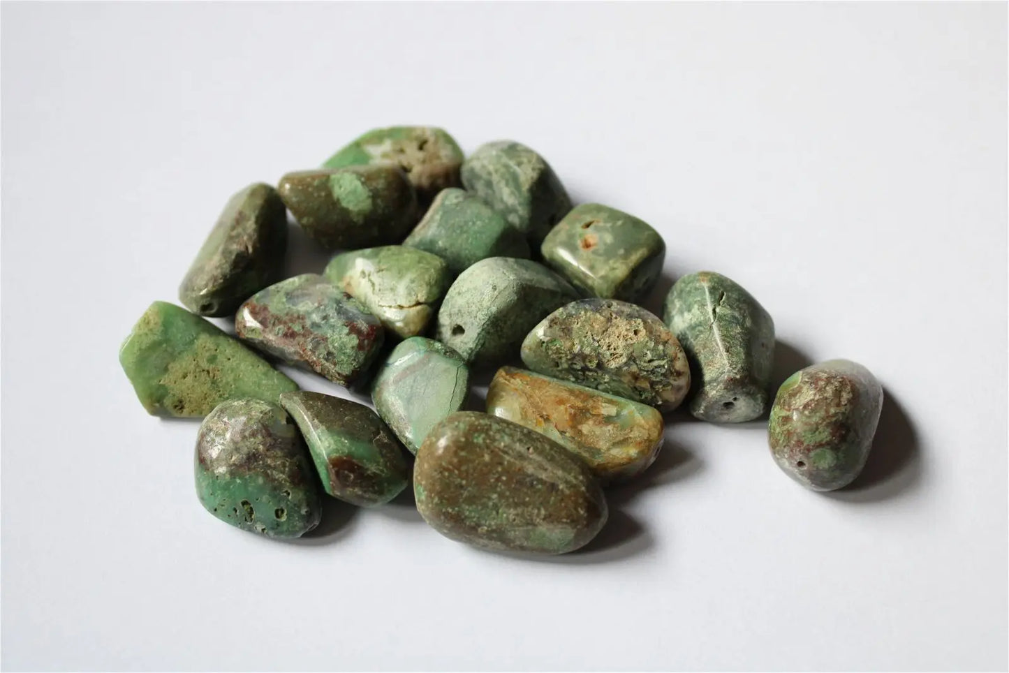 1 lot de 18 perles en chrysoprase photo contractuelle - Aurore Lune