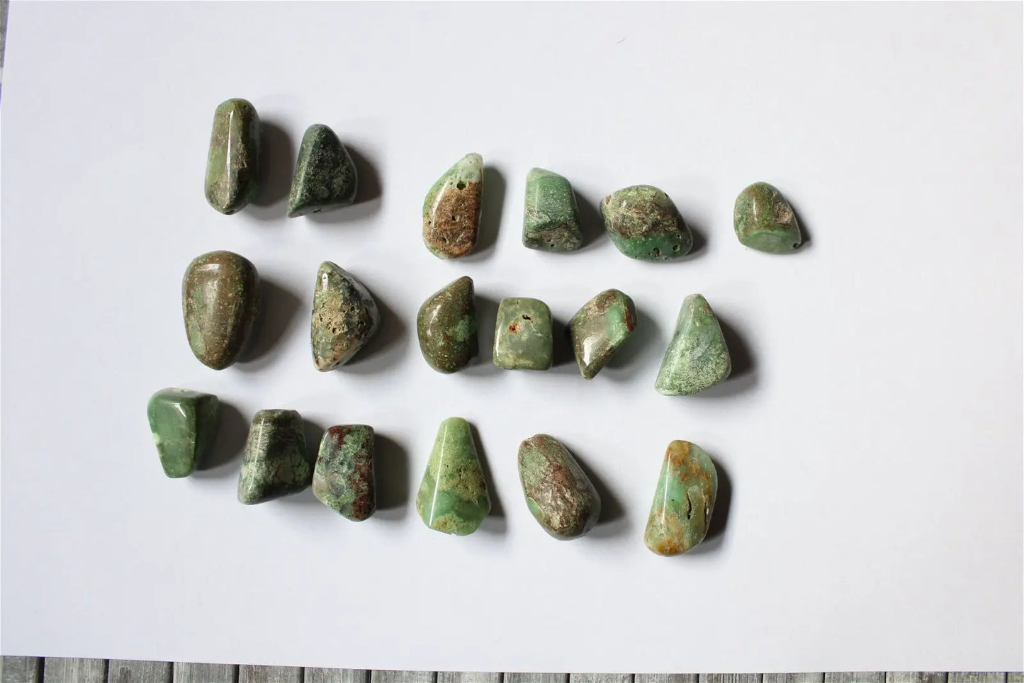 1 lot de 18 perles en chrysoprase photo contractuelle - Aurore Lune
